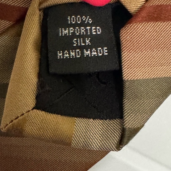 Kenneth Cole Cream and Brown Tie Elegant Accessory - Picture 3 of 4